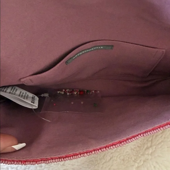 ANTHROPOLOGIE THE FIONA CHERRY BEADED PURSE - Picture 5 of 6